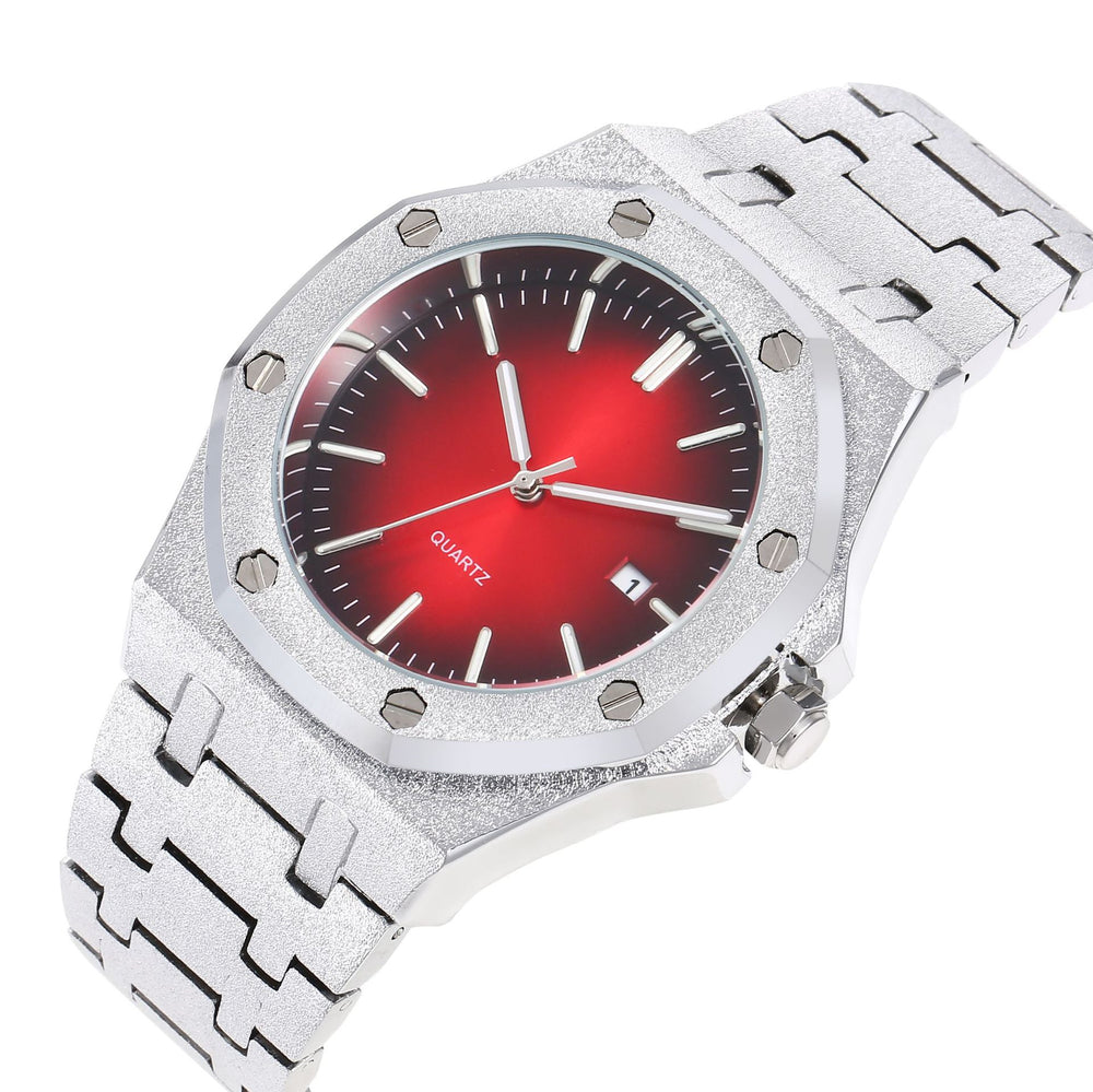 Frost Gold Octagonal Dial Waterproof Luminous Quartz Watch